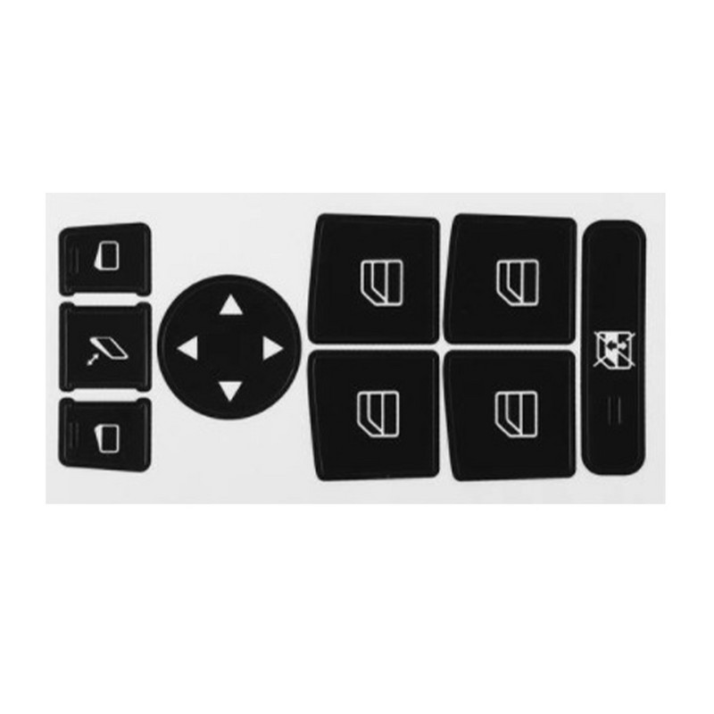 Automobilio oro kondicionavimo kintamosios srovės valdymo radijo prietaisų skydelio mygtuko remonto lipduko apdailos lipdukas, skirtas Mercedes-Benz W204 C300 2007-2014 m.