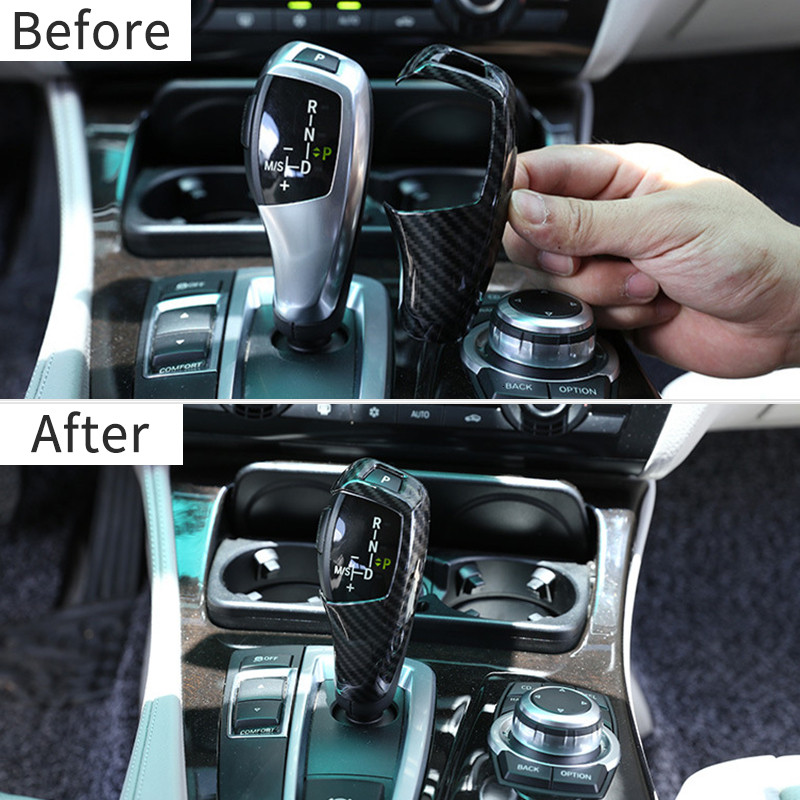 Naljepnice za poklopac ručice mjenjača od karbonskih vlakana za BMW F30 F10 F20 F32 F25 X5 F15 X6 F16 Dodaci za automobile