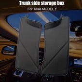 2 τμχ Προστατευτικό μαρσπιέ πίσω πόρτας αυτοκινήτου για Tesla Model Y Δερμάτινο πίσω κάθισμα Αντι-βρώμικο χαλάκι Αντικραδασμικό λουράκι μαρσπιέ πόρτας