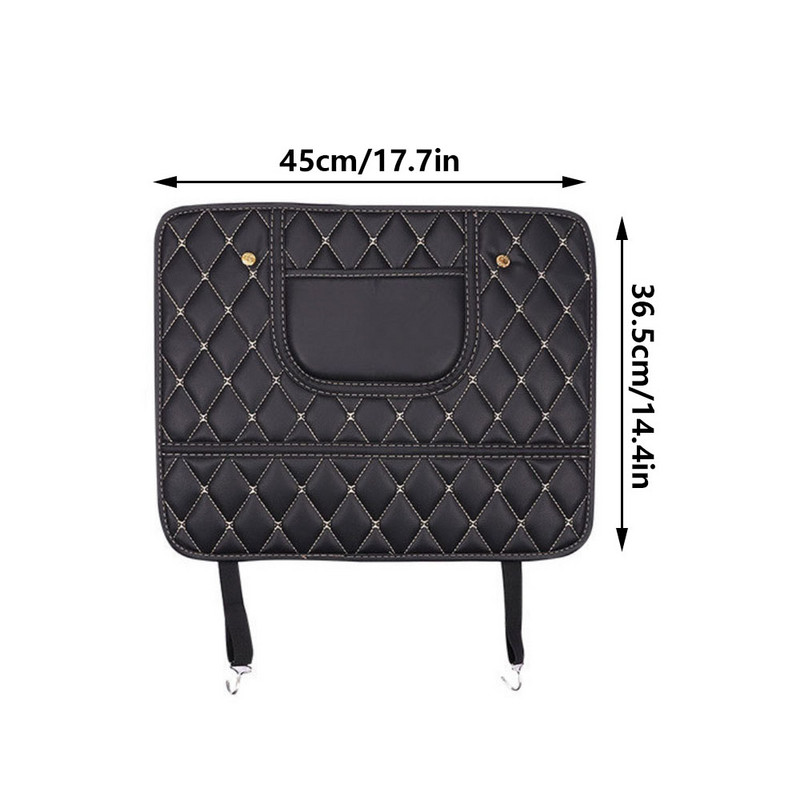 Juodos/raudonos galinės sėdynės vaiko apsauga nuo smūgių aukščiausios kokybės odinės sėdynės apsaugos kilimėlis.