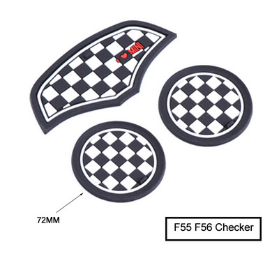 Podložak za čaj i vodu Silikonska podloga za prostirke otporna na udarce Unutrašnja protuklizna podloga ZA MINI COOPER Clubman F54 F55 F56 F60 Dodaci za stil automobila