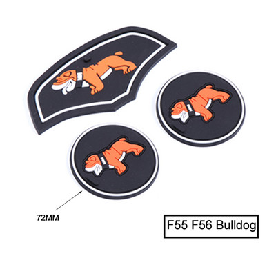 Podložak za čaj i vodu Silikonska podloga za prostirke otporna na udarce Unutrašnja protuklizna podloga ZA MINI COOPER Clubman F54 F55 F56 F60 Dodaci za stil automobila