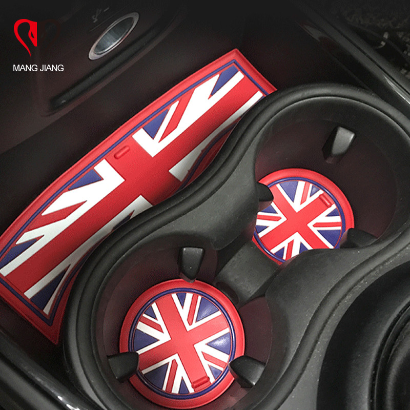 Podložak za čaj i vodu Silikonska podloga za prostirke otporna na udarce Unutrašnja protuklizna podloga ZA MINI COOPER Clubman F54 F55 F56 F60 Dodaci za stil automobila