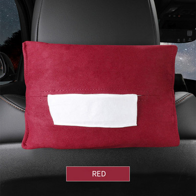 Prikladna za Porsche auto viseća kutija za maramice novi Cayenne Taycan Panamera Macam flip krznena torba za maramice