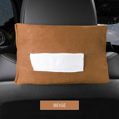 Prikladna za Porsche auto viseća kutija za maramice novi Cayenne Taycan Panamera Macam flip krznena torba za maramice