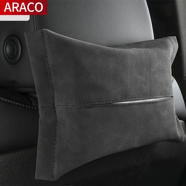 Prikladna za Porsche auto viseća kutija za maramice novi Cayenne Taycan Panamera Macam flip krznena torba za maramice