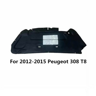 1 db 2012-2019-es Peugeot 308 T8 T9 motorháztetőhöz, motor hő-hangszigetelő alátét pamut hangszigetelő szőnyeg