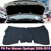 Autótartozékok Szigetelő pamut első motorháztető párna Hangszigetelő hőszigetelő szőnyeg burkolat illik Nissan Qashqai 2008-2015