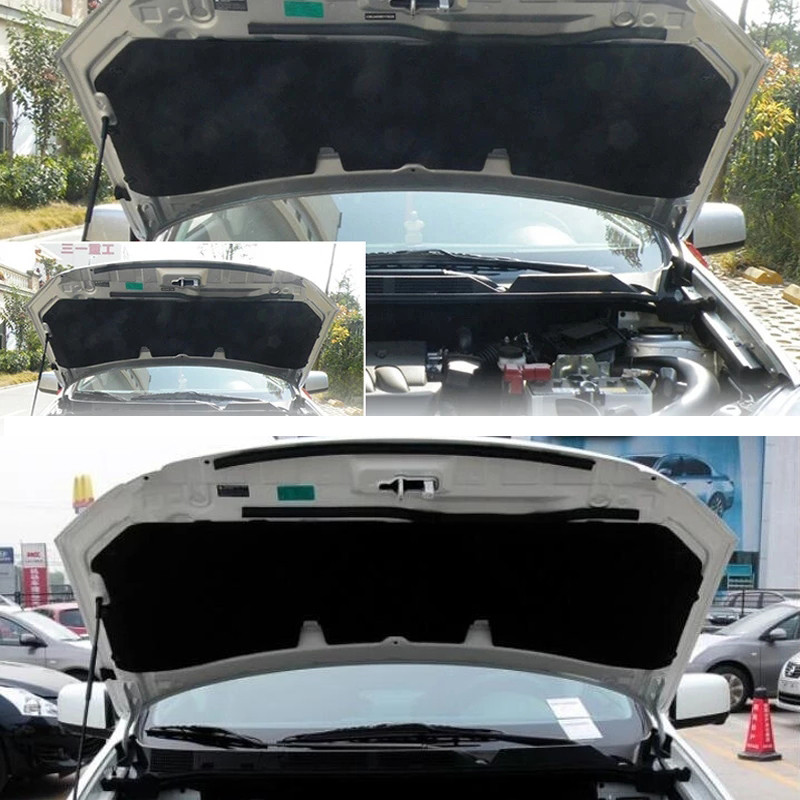Autótartozékok Szigetelő pamut első motorháztető párna Hangszigetelő hőszigetelő szőnyeg burkolat illik Nissan Qashqai 2008-2015