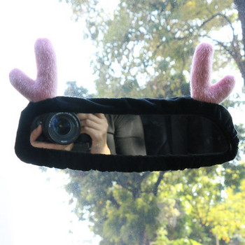 Нов креативен дамски капак на огледалото за обратно виждане сладък анимационен корейски огледало за обратно виждане капак на предпазния колан аксесоари за интериора на автомобила