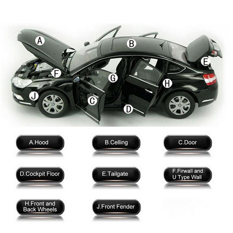 1 rulonas 50x200cm 5/6/10mm automobilių garso izoliacija slopinantis sunkvežimis Triukšmą slopinanti garso izoliacija medvilnė karščio uždarų porų putos