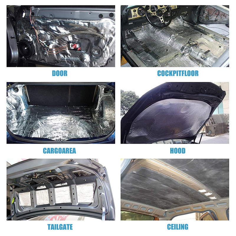 10 tk auto helikindel helikindel summutav puuvillane matt auto veoauto müravastane heliisolatsioon heli müra isolaator vaht