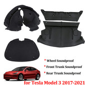 Hátsó csomagtartó hangszigetelt Tesla Model 3-hoz Első csomagtartó hangszigetelő pamut párna védőlemez hangszigetelő lemez hangszigetelés