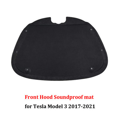 Hátsó csomagtartó hangszigetelt Tesla Model 3-hoz Első csomagtartó hangszigetelő pamut párna védőlemez hangszigetelő lemez hangszigetelés