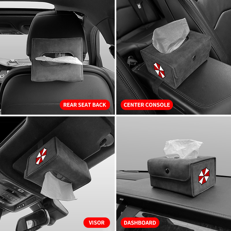 Autós szövetdoboz autós napellenző tartó Auto belső tárolótáska Umbrella Corporation számára