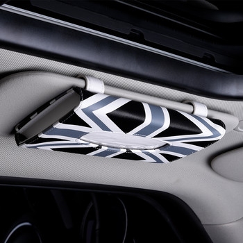 Κουτί χαρτομάντηλου για BMW MINI Cooper φορητό αλεξήλιο αυτοκινήτου Χαρτί χαρτοπετσέτας Δερμάτινη θήκη Κρεμαστό Τύπου Universal Auto Αξεσουάρ