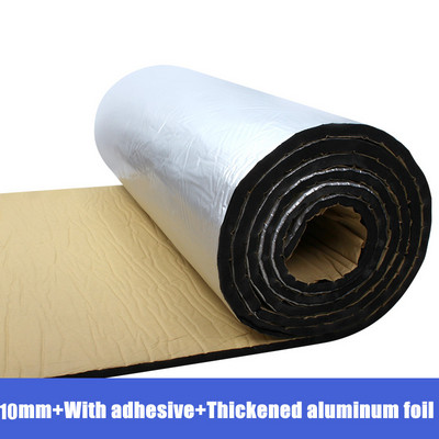 50x200cm 5/10mm autó hangtompító szőnyeg Zaj motorháztető szigetelés tompító hangszigetelő tompító pamut motorháztetőhöz matrica