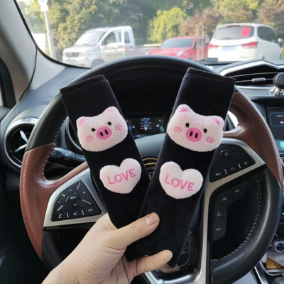 Ženski automobilski retrovizor, ukrasni ukras, plišana mačka, svinja, ljubavni dodaci za automobile