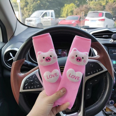 Ženski automobilski retrovizor, ukrasni ukras, plišana mačka, svinja, ljubavni dodaci za automobile