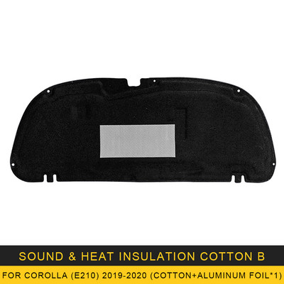 Pentru Toyota Corolla E210 2019-2022 mașină izolație termică fonică bumbac capota față motorului firewall covoraș accesorii pentru atenuarea zgomotului
