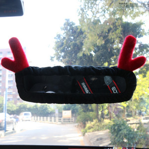 Νέο χαριτωμένο κάλυμμα καθρεπτών αυτοκινήτου, κινούμενα σχέδια Κορεάτικη γυναίκα κάλυμμα ζώνης καθρέπτη οπισθοπορείας αξεσουάρ εσωτερικού αυτοκινήτου