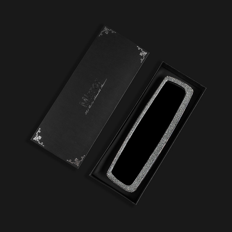 Novi blistavi retrovizor za automobil Poklon Sjajna navlaka za ogledalo od vještačkih dijamanata Crystal Diamond Dodaci za automobil Interijer za žene Auto stvari