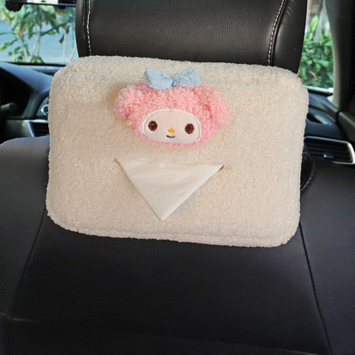 Slatka crtana lutka Cvijeće Plišana automobilska kutija za maramice Viseći držač ubrusa za stražnje sjedalo automobila Naslon za glavu Naslon za ruke Organizator za pohranu papira