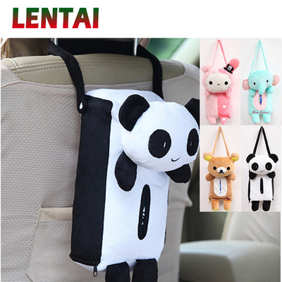 LENTAI Za Renault megane 2 3 duster captur Jeep renegade wrangler grand Acura 1Set Car Cartoon Tissue Box Viseća papirnata vrećica