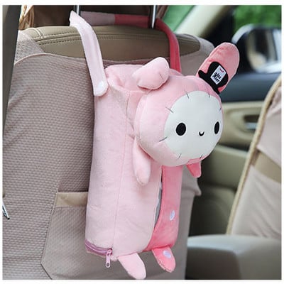 LENTAI Za Renault megane 2 3 duster captur Jeep renegade wrangler grand Acura 1Set Car Cartoon Tissue Box Viseća papirnata vrećica