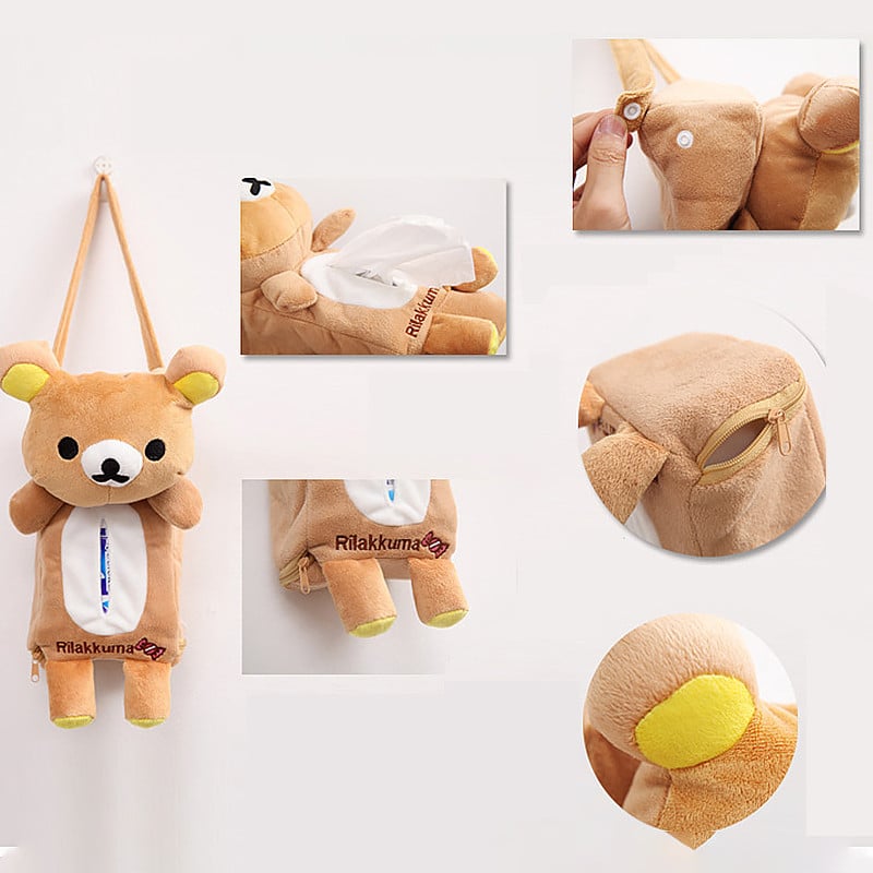 LENTAI Za Renault megane 2 3 duster captur Jeep renegade wrangler grand Acura 1Set Car Cartoon Tissue Box Viseća papirnata vrećica