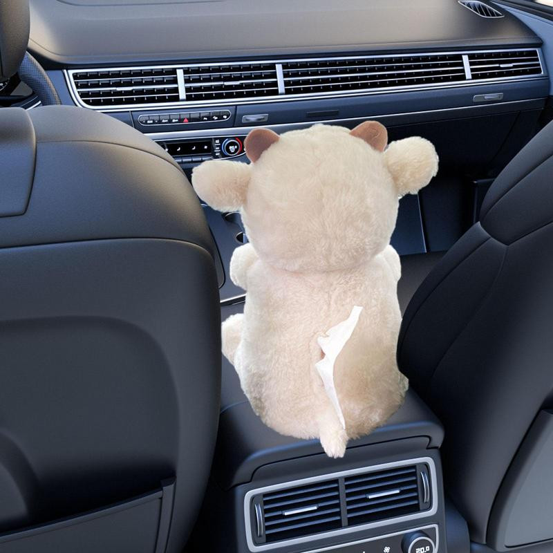 Držač kutije za maramice za svjetiljku u automobilu/Shiba Inu papirnate ručnike Kutija za salvete Držač za maramice za lice Dozator kućni ured Auto maramice