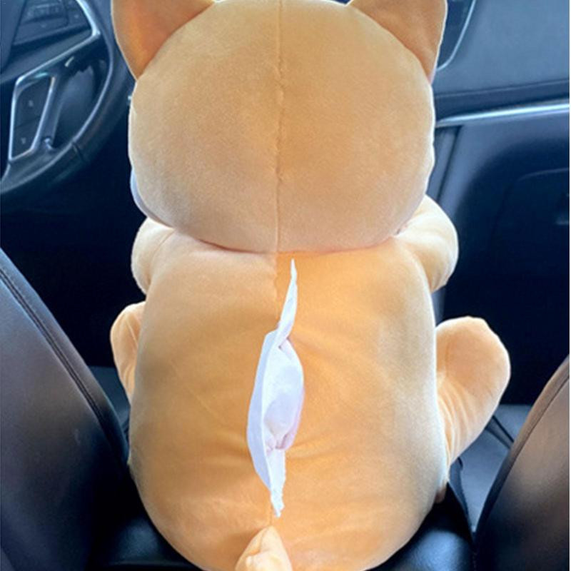 Držač kutije za maramice za svjetiljku u automobilu/Shiba Inu papirnate ručnike Kutija za salvete Držač za maramice za lice Dozator kućni ured Auto maramice