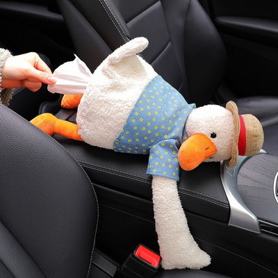 Kutija za vrećice za automobilske maramice Pumpanje Naslon sjedala automobila Viseća kutija za naslon za ruke Kreativni crtani film Slatka mreža Crveni pribor za unutrašnjost automobila KOQYOX