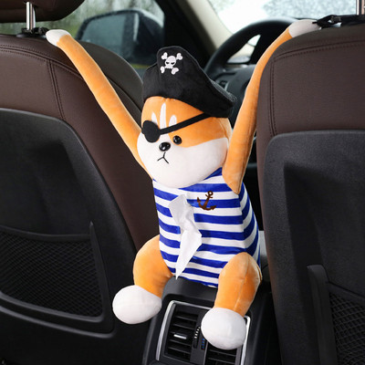 Kutija za vrećice za automobilske maramice Pumpanje Naslon sjedala automobila Viseća kutija za naslon za ruke Kreativni crtani film Slatka mreža Crveni pribor za unutrašnjost automobila KOQYOX