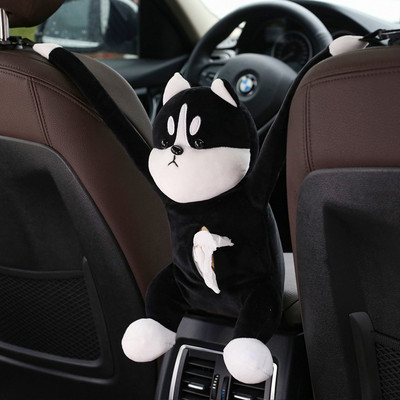 Kutija za vrećice za automobilske maramice Pumpanje Naslon sjedala automobila Viseća kutija za naslon za ruke Kreativni crtani film Slatka mreža Crveni pribor za unutrašnjost automobila KOQYOX