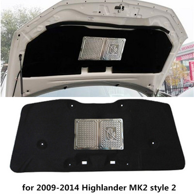 1 tétel 2009-2014 Toyota Highlander 2th MK2 autó motorháztető hangszigetelő pamut hangszigetelő burkolathoz