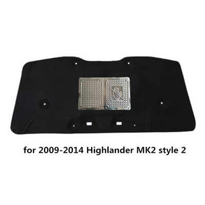 1 tétel 2009-2014 Toyota Highlander 2th MK2 autó motorháztető hangszigetelő pamut hangszigetelő burkolathoz