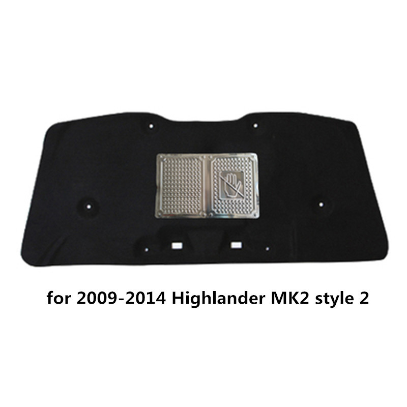 1 tétel 2009-2014 Toyota Highlander 2th MK2 autó motorháztető hangszigetelő pamut hangszigetelő burkolathoz