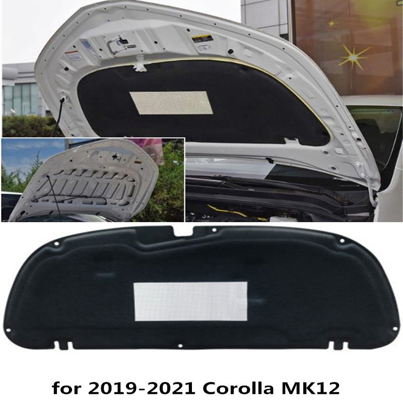1Szett 2004-2021 Toyota Corolla 9. 10. 11. 12. MK9 10 11 12 Autó motorháztető motor hő-hangszigetelő alátét pamut hangszigetelő