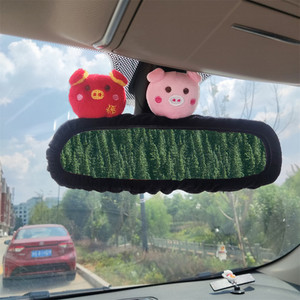 Κάλυμμα καθρέπτη εσωτερικού χώρου αυτοκινήτου Χαριτωμένο δημιουργικό κορεάτικο μενταγιόν με αντίστροφη διακόσμηση