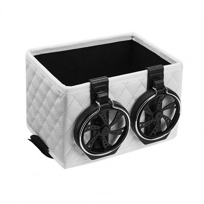 Autós italtartó nagy kapacitású, erős teherbírású, rendben tartható autó vizes pohártartó papírzsebkendős doboz autós tárolódoboz Autós kellékek