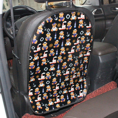 44*66 cm-es autósülés háttámlája játékgátló szőnyegek színes gyermek virágos kosztalanító alátét autós kiegészítők belső a Keep Clean autódekorációhoz