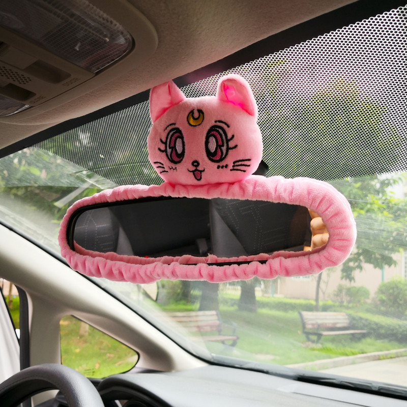 Capac pentru oglindă retrovizoare interioară a mașinii Drăguț Creativ Personalitate coreeană Reverse Cartoon Pandantiv Decorare inversă