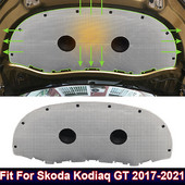 Új autómotor hangszigetelő pamut illeszkedő Skoda Kodiaq GT 2017-2021 teljes alumínium hang- és hőszigetelő pamut autótartozékokhoz