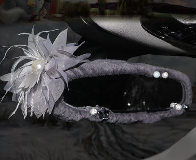 Viseći dodaci za auto retrovizore za Grills Ženska unutarnja dekoracija Ružičasta auto stražnja navlaka za žene Bling Luksuzni ukras