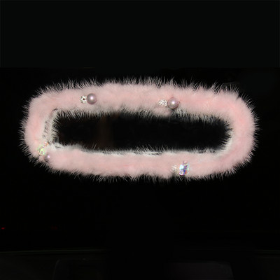 Viseći dodaci za auto retrovizore za Grills Ženska unutarnja dekoracija Ružičasta auto stražnja navlaka za žene Bling Luksuzni ukras