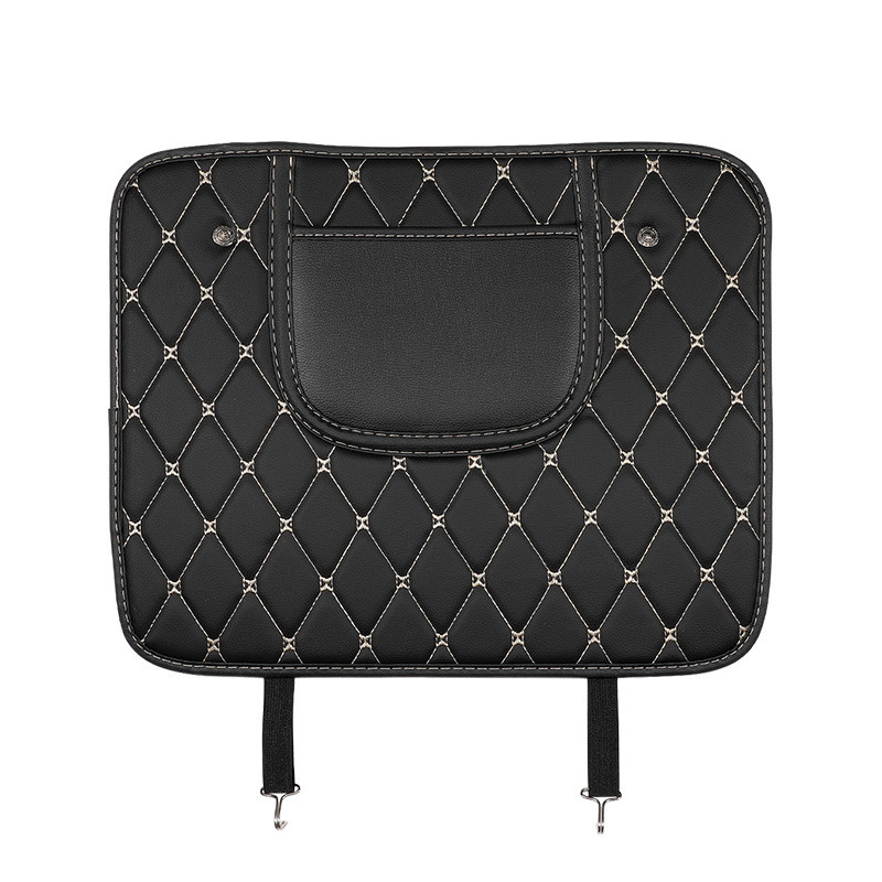 Automobilinės sėdynės atlošas nuo smūgių odinis nuo nešvarumų trinkelių apsauginio dangtelio laikymo dėžutė, tinka naujajam Ford Toyota Honda