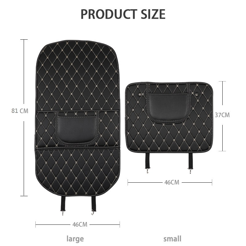 Automobilinės sėdynės atlošas nuo smūgių odinis nuo nešvarumų trinkelių apsauginio dangtelio laikymo dėžutė, tinka naujajam Ford Toyota Honda