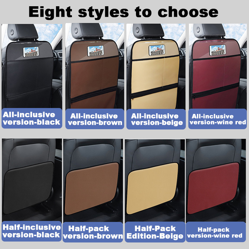 Pu-nahast autoistme kaitsekate, põrutusvastane istme seljatoe korraldaja puutetundliku ekraaniga tahvelarvuti hoidja kaitsega lastele