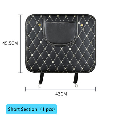 Luamaty 2PCS PU ādas automašīnas sēdekļa atzveltnes aizsargs bērniem pret sitienu spilventiņu Waterprrof automašīnas sēdekļa aizsargs pret dubļu netīrumiem